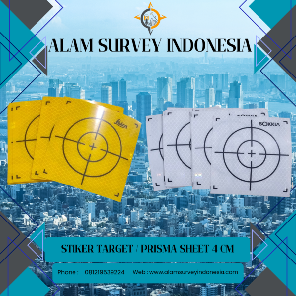JUAL PRISMA SHEET / STIKER TARGET 4X4 CM